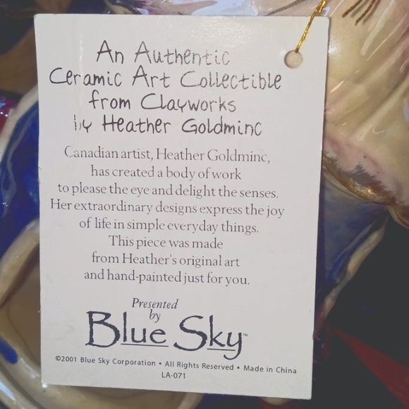An Authentic Ceramic Art collectable from Clayworks by Heather Goldminc - Picture 7 of 10